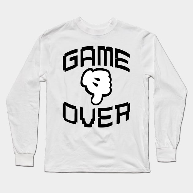 GAME OVER Long Sleeve T-Shirt by RetroRobosan